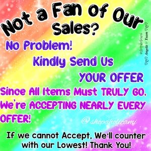 SEND REASONABLE OFFERS 🙏 Kindly Use OFFER GUIDANCE CHART & OFFER BUTTON.